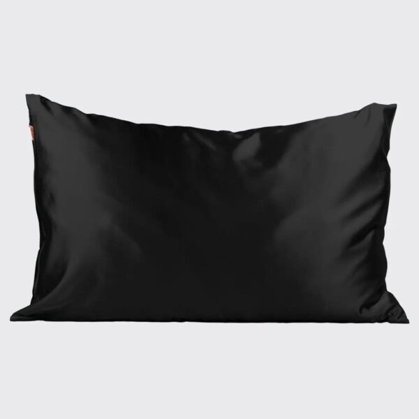 Satin Pillowcase by Kitsch, Black